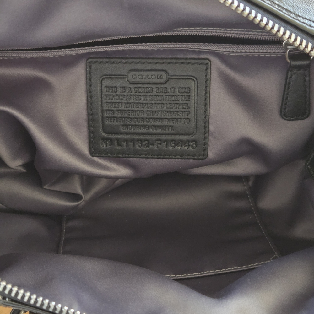 Coach Black and Gray Women's Bag - Picture 7 of 11